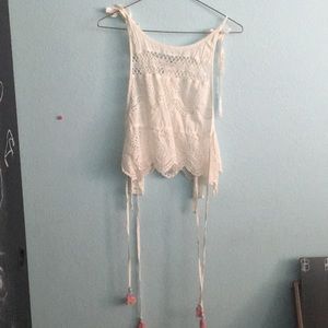 Urban Outfitters Ecote Eyelet Crop Top